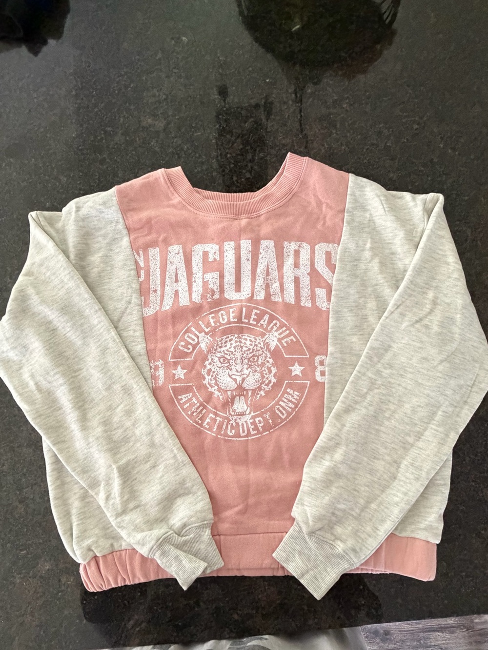 Women’s Jaguars Pullover Sweatshirt - Pink & Light Gray